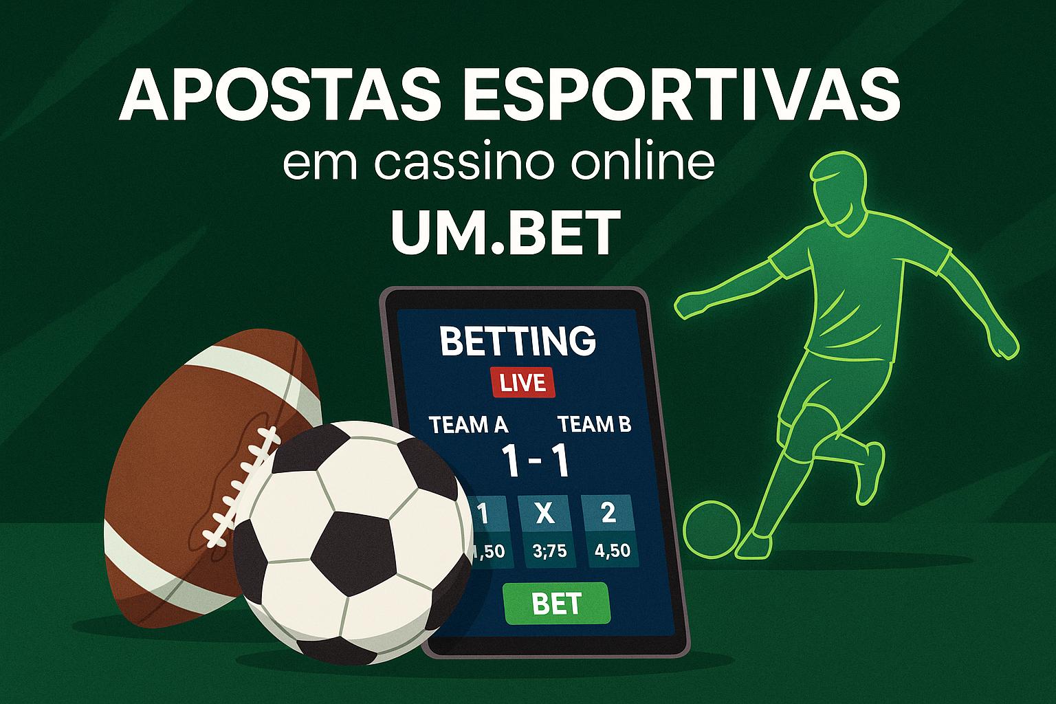 Aposte em apostas esportivas no cassino online UM.BET